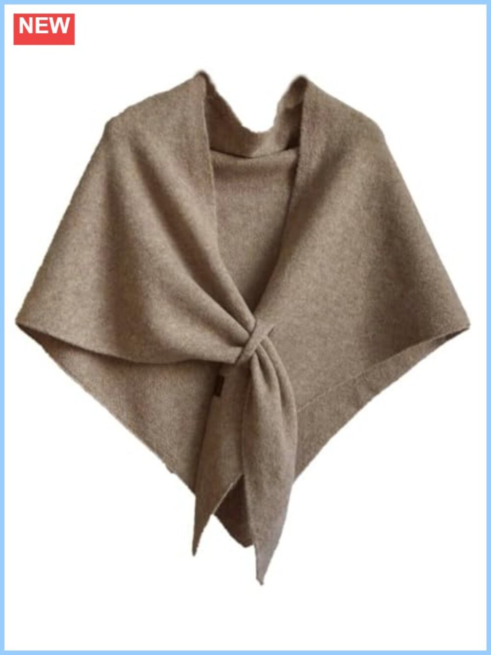 Women's Fleece Poncho Shawl Wrap Scarf Knit Cape Sweater